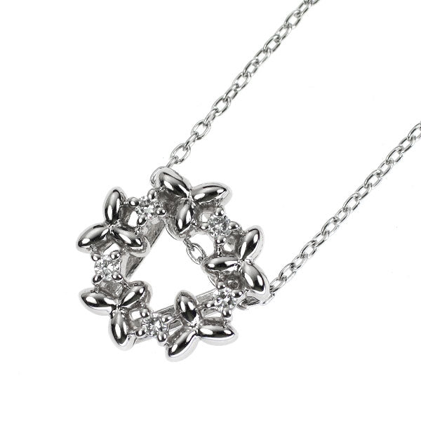 田崎真珠 Pt900/ Pt850 ダイヤモンド ペンダントネックレス 0.05ct