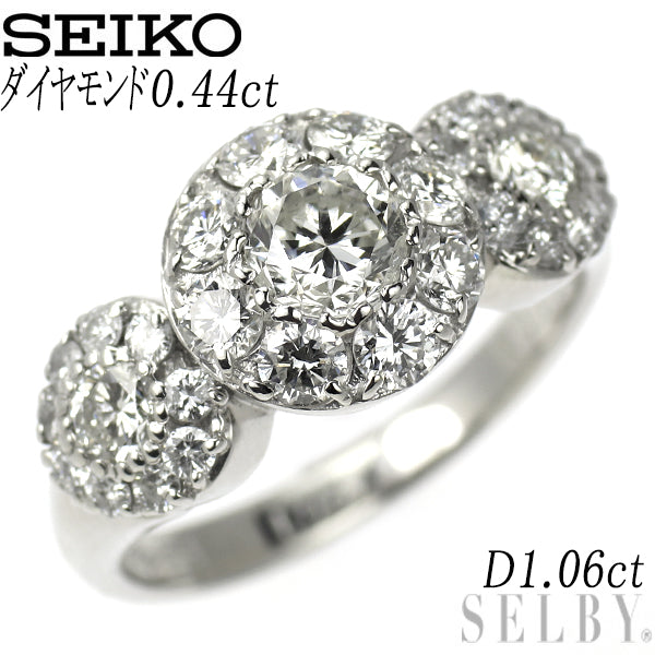 セイコー Pt900 ダイヤモンド リング 0.44ct D1.06ct