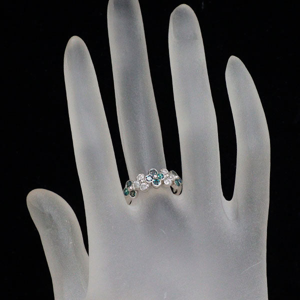 サザンクロス 希少 Pt900 アレキサンドライト ダイヤモンド リング 0.80ct D0.38ct フラワー