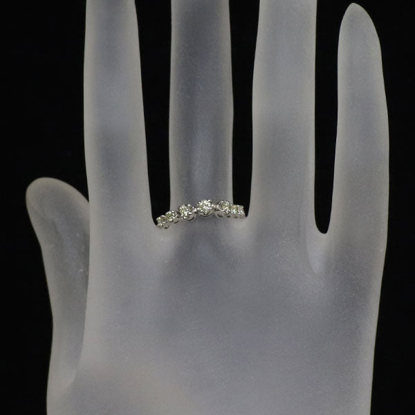 K18WG ダイヤモンド チェーン リング 0.35ct