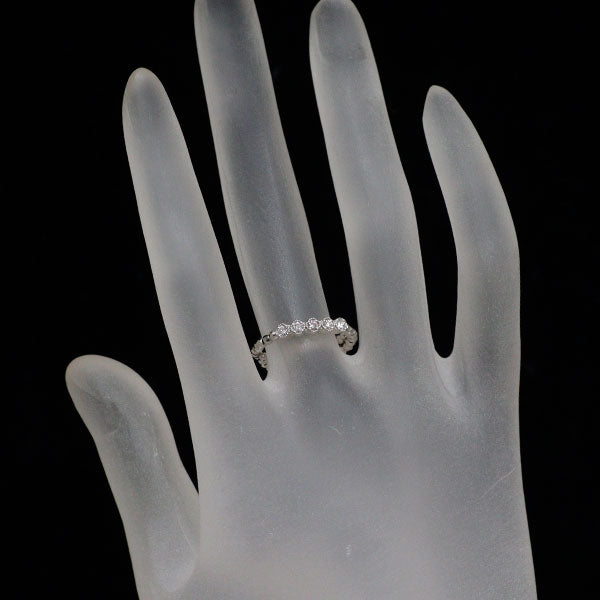 Pt850 天然ピンク/カラーレス ダイヤモンド  リング 0.02ct D0.12ct 希少 形状記憶 7号～ フリーサイズ