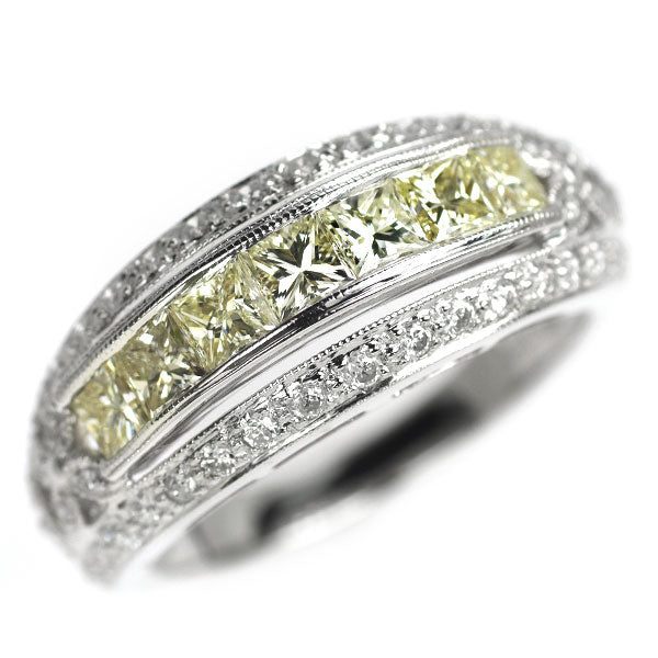 K18WG ダイヤモンド リング 1.32ct