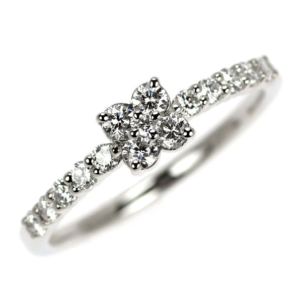 ヴァンドーム青山 Pt950 ダイヤモンド リング 0.37ct  フラワー