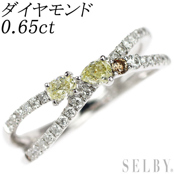 K18WG ダイヤモンド リング 0.65ct
