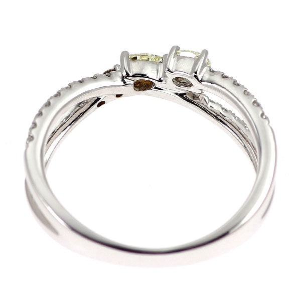 K18WG ダイヤモンド リング 0.65ct