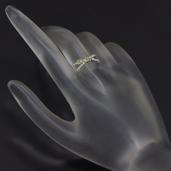 K18WG ダイヤモンド リング 0.65ct