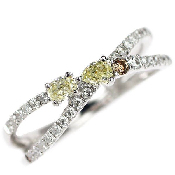 k18wgリング K18WG ダイヤモンド リング 0.65ct — セルビーオンラインストア