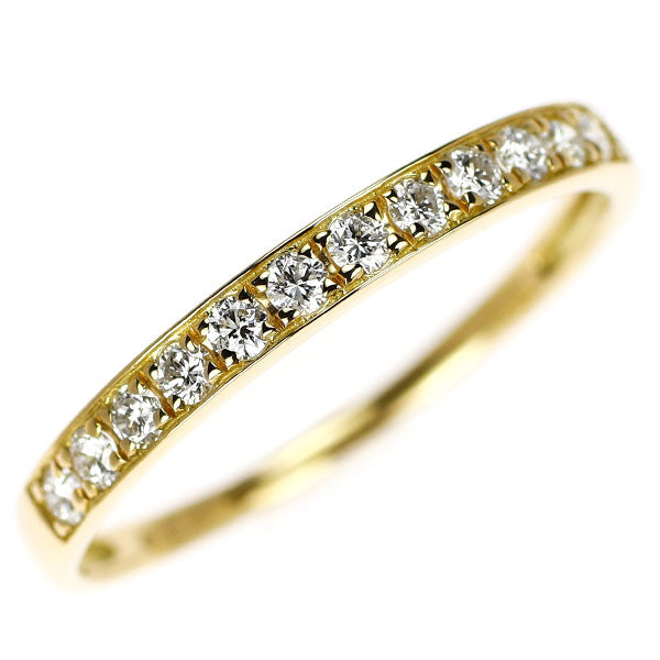 K18YG ダイヤモンド リング 0.30ct ハーフエタニティ