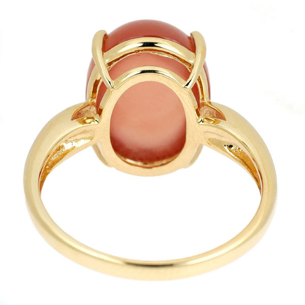QVC K18YG ロードクロサイト ダイヤモンド リング 7.00ct D0.03ct