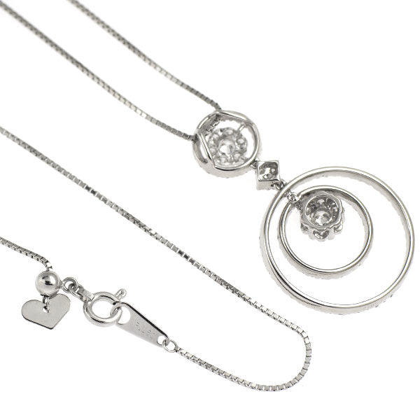 Pt900/ Pt850 ダイヤモンド ペンダントネックレス 0.72ct