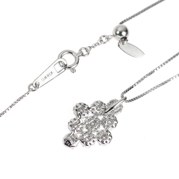 K18WG ダイヤモンド ペンダントネックレス 0.50ct