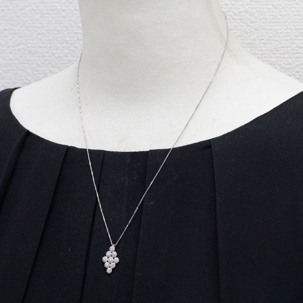 K18WG ダイヤモンド ペンダントネックレス 0.50ct