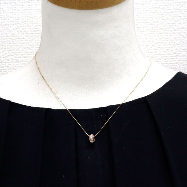 K18YG/PG ダイヤモンド ペンダントネックレス 0.30ct