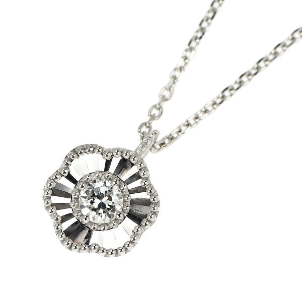 K18WG ダイヤモンド ペンダントネックレス 0.10ct — セルビー