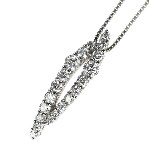 Pt900/ Pt850 ダイヤモンド ペンダントネックレス 1.00ct
