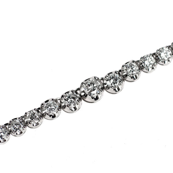Pt850 ダイヤモンド ネックレス 5.54ct テニス