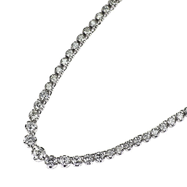 Pt850 ダイヤモンド ネックレス 5.54ct テニス