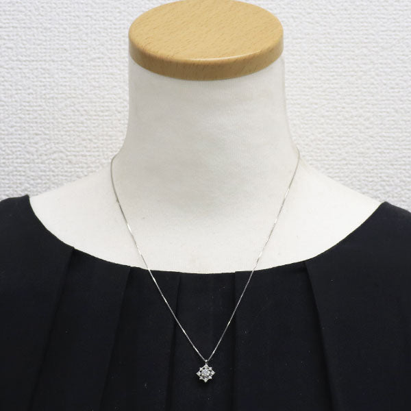 Pt900/ Pt850 ダイヤモンド ペンダントネックレス 0.324ct D0.20ct