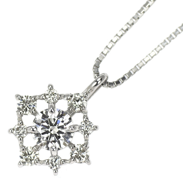 Pt900/ Pt850 ダイヤモンド ペンダントネックレス 0.324ct D0.20ct