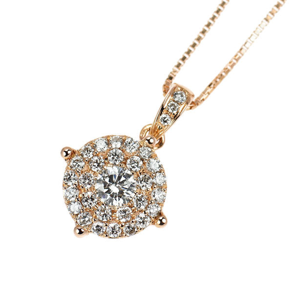 K18PG ダイヤモンド ペンダントネックレス 0.50ct
