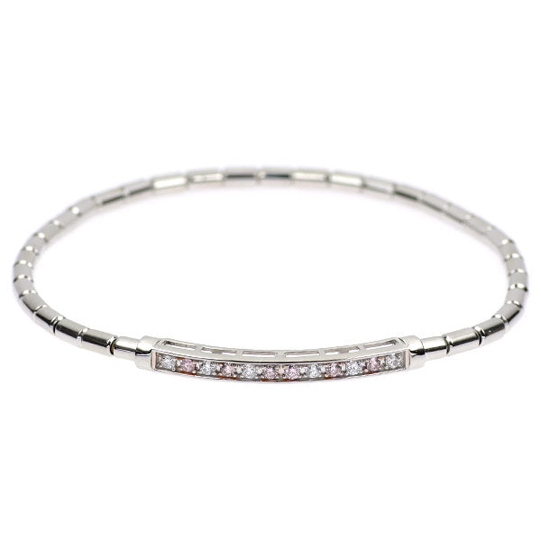 希少 Pt950 天然ピンクダイヤモンド ブレスレット 0.11ct D0.12ct 伸縮式