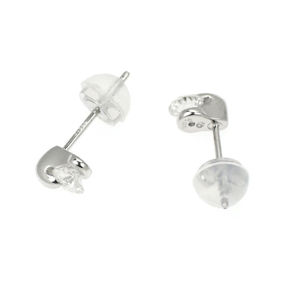 Pt900 ダイヤモンド ピアス 0.33ct 一点留め