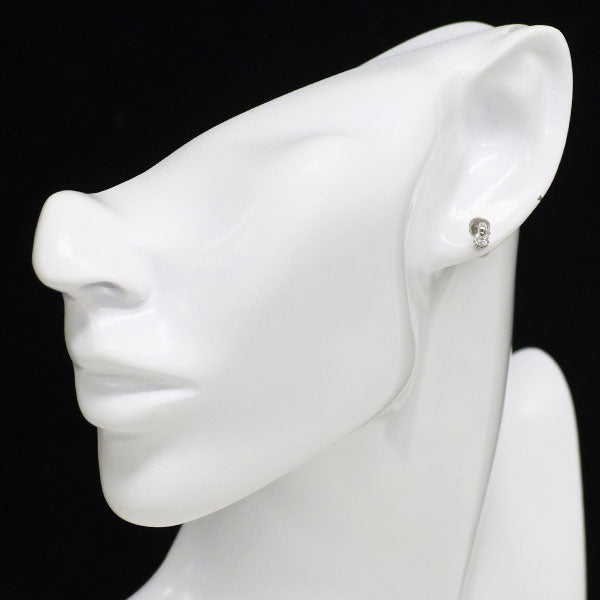 Pt900 ダイヤモンド ピアス 0.33ct 一点留め