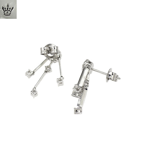 コロネット K18WG ダイヤモンド ピアス 0.60ct