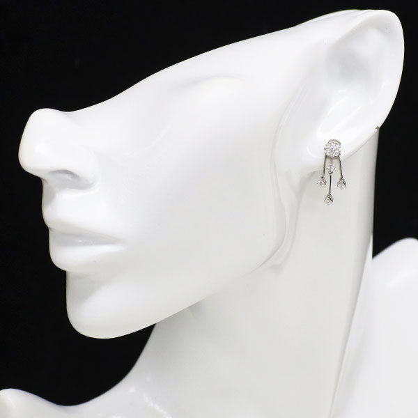 コロネット K18WG ダイヤモンド ピアス 0.60ct