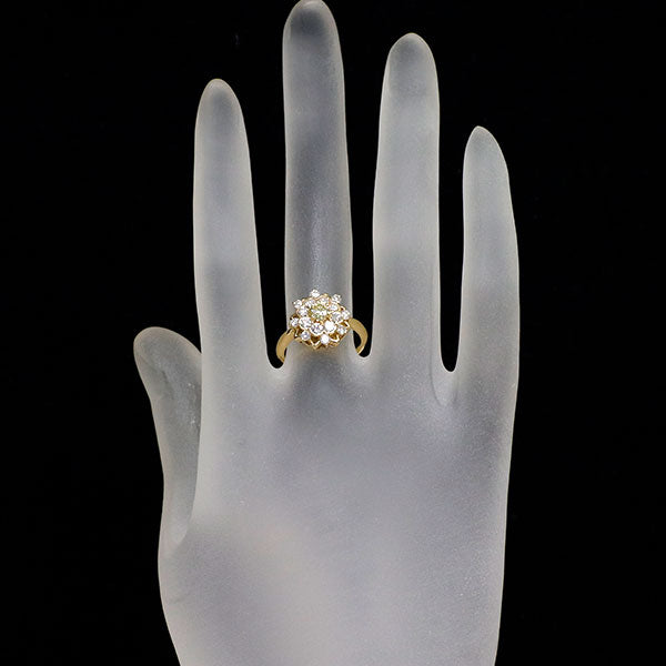 K18YG ダイヤモンド リング 0.26ct D0.75ct