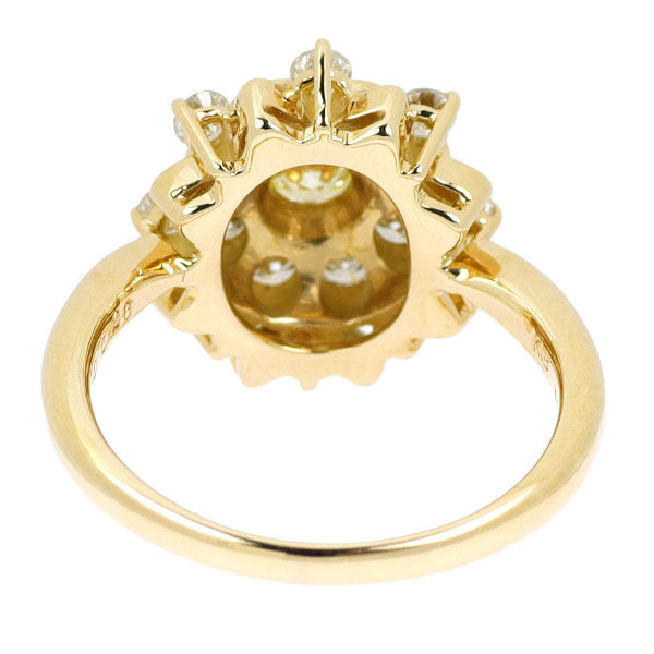 K18YG ダイヤモンド リング 0.26ct D0.75ct