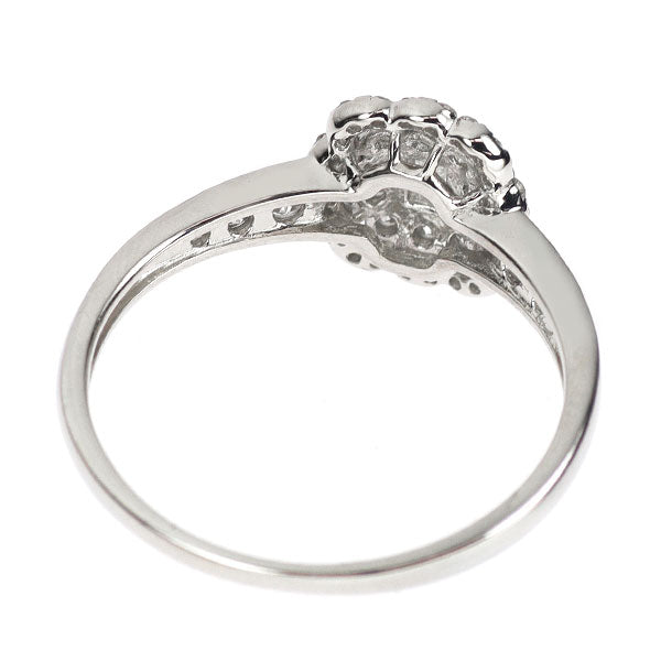 Pt900 エメラルドカット ダイヤモンド リング 0.151ct D0.47ct