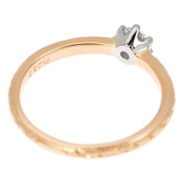 K20YG/ Pt950 最高級 ダイヤモンド リング 0.214ct D FL 3EXHC