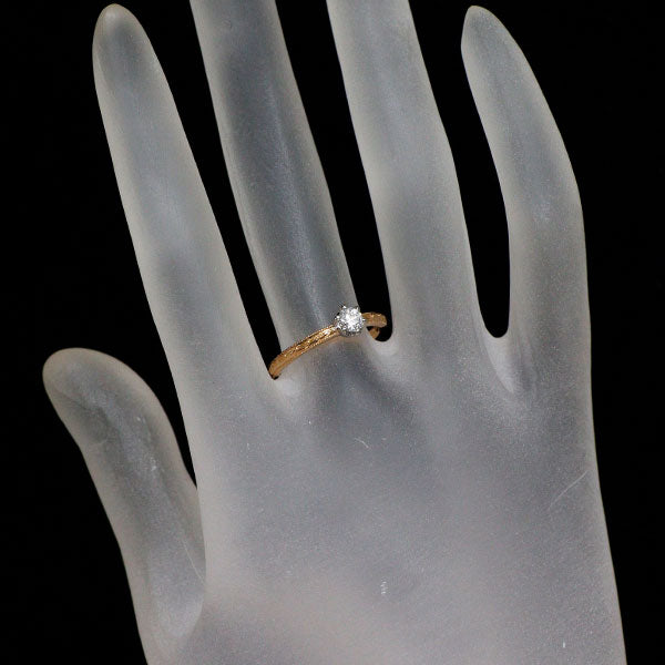 K20YG/ Pt950 最高級 ダイヤモンド リング 0.214ct D FL 3EXHC