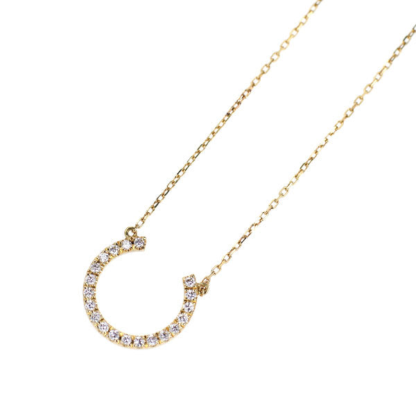 アーカー K18YG ダイヤモンド ペンダントネックレス 0.11ct エスカー