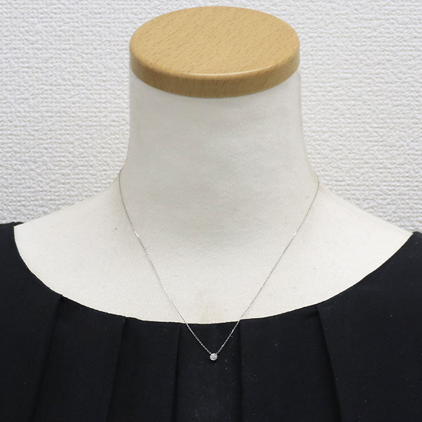 スタージュエリー Pt950 ダイヤモンド ペンダントネックレス 0.07ct ムーンセッティング