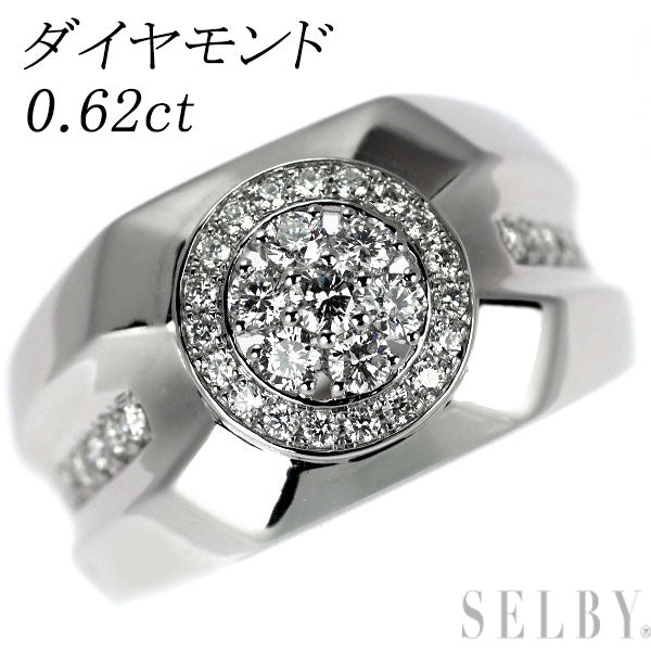 K18WG ダイヤモンド リング 0.62ct