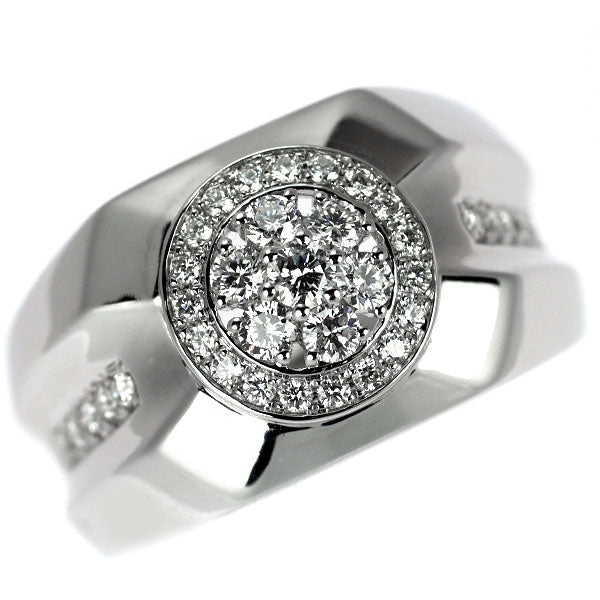 K18WG ダイヤモンド リング 0.62ct