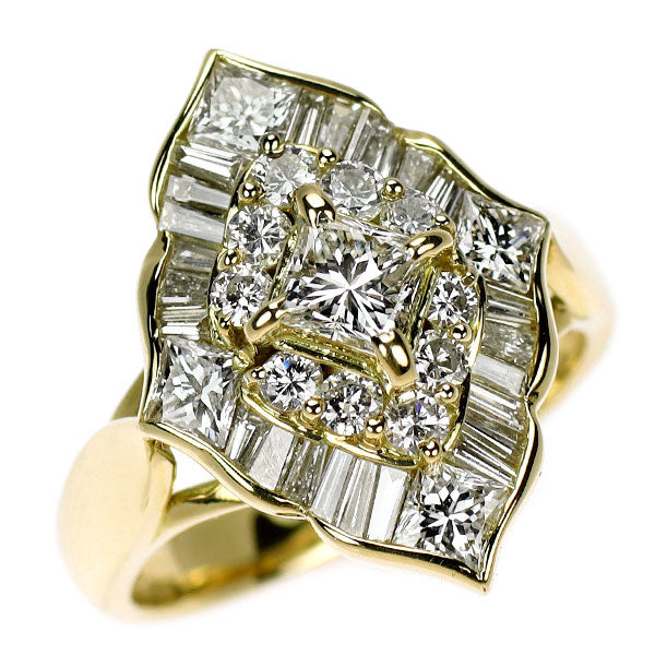 K18YG ダイヤモンド リング 0.356ct D1.37ct