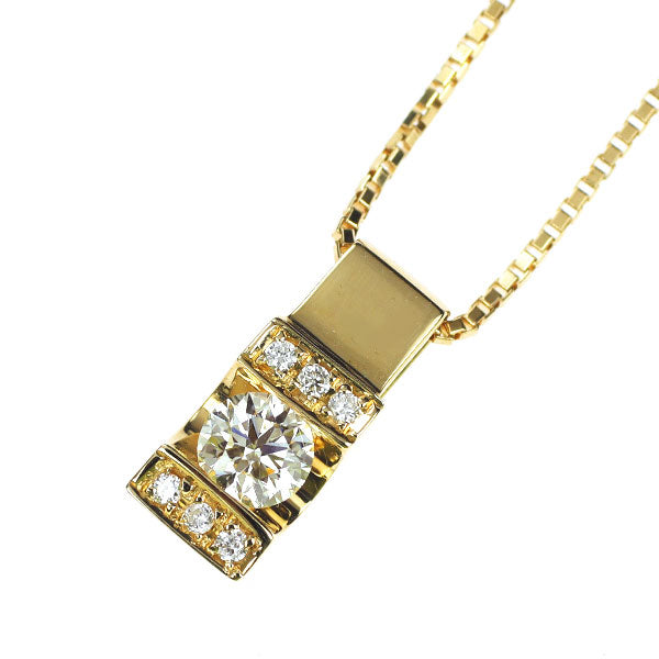 K18YG ダイヤモンド ペンダントネックレス 0.210ct D0.03ct