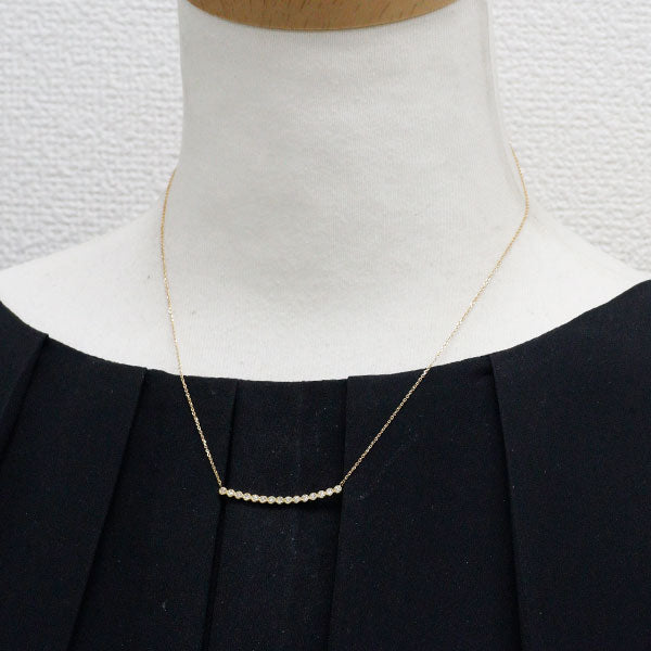 K18YG ダイヤモンド ペンダントネックレス 0.15ct