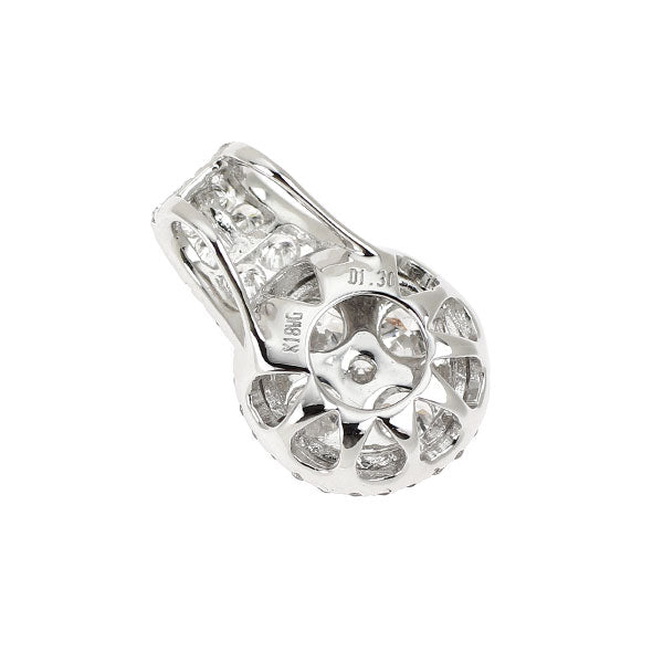 K18WG ダイヤモンド ペンダントトップ 1.30ct