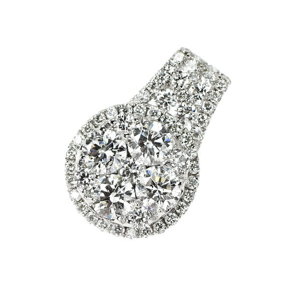 K18WG ダイヤモンド ペンダントトップ 1.30ct