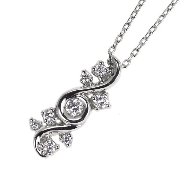 スタージュエリー Pt950 ダイヤモンド ペンダントネックレス 0.16ct
