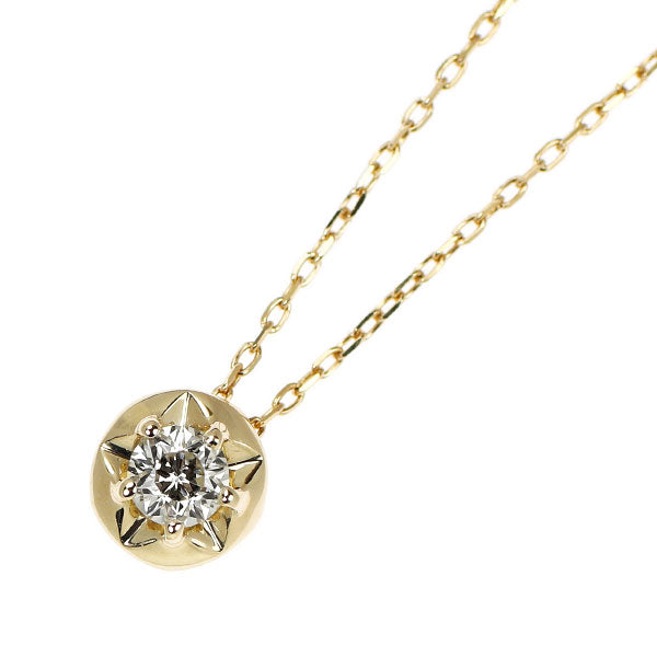 フェスタリア  K10YG  wish upon a star ダイヤモンド ペンダントネックレス 0.087ct