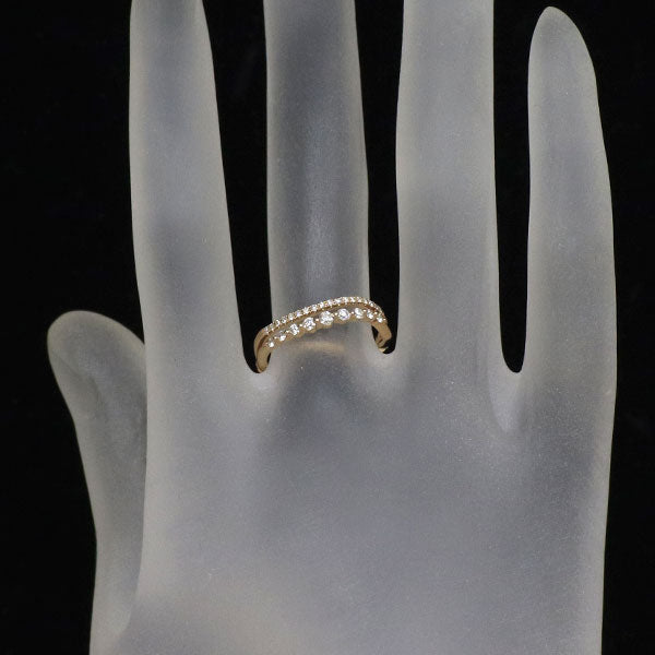 スタージュエリー K18PG ダイヤモンド リング 0.21ct