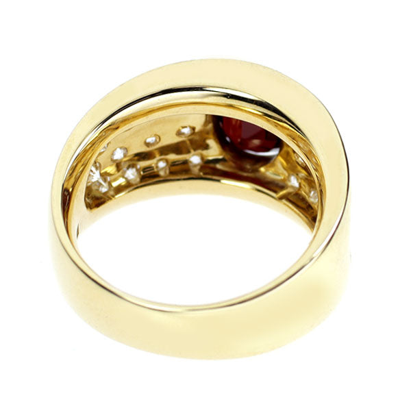 K18YG ルビー ダイヤモンド リング 1.70ct D1.49ct