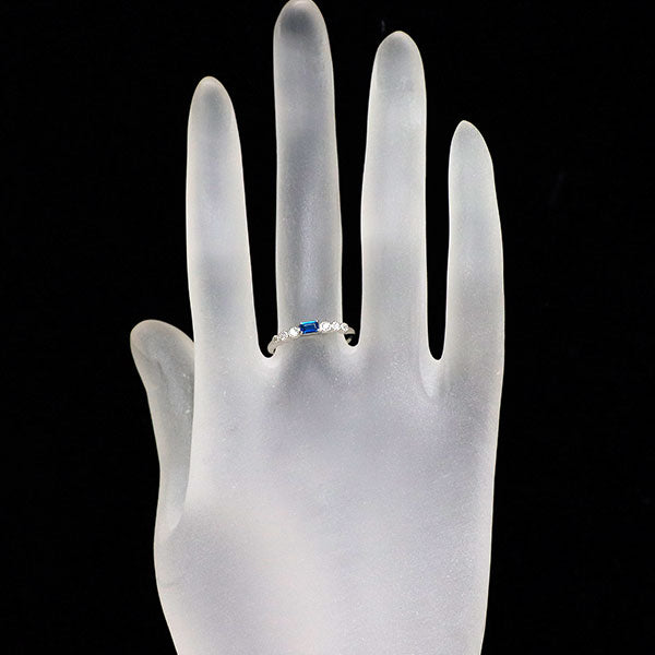 新品 希少 Pt950 アウイナイト ダイヤモンド リング 0.100ct D0.06ct【エスコレ】