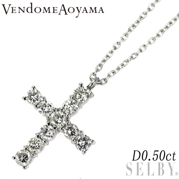 JA150☆高級 ヴァンドーム青山 ダイヤモンド0.35ct pt950 ヘッド