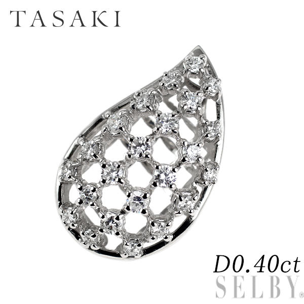 田崎真珠 Pt900 ダイヤモンド ペンダントトップ 0.40ct